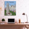 thumbnail image 3 of Stupell Industries Contemporary Colorful San Francisco California Canvas Art, 36 x 48, by Carla Daly, 3 of 7