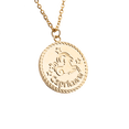 thumbnail image 2 of Collar para Mujer de Horóscopo LuckyLy, Acero Inoxidable con Baño de Oro 18k y Dije de Signo Zodiacal, Modelo Astra dorado UNITALLA, 2 of 8