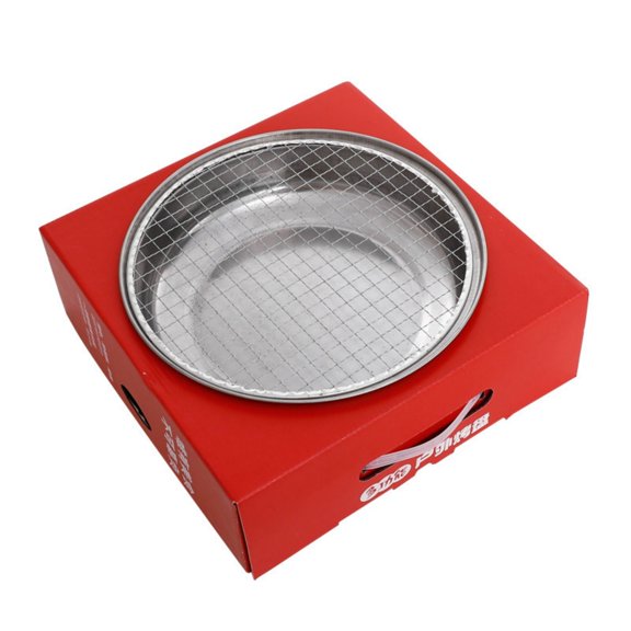 Outdoor Disposable Barbecue Grill ,Lightweight Portable Charcoal BBQ with Handle, Heat Vents & Easy Ignition for Camping or Travel