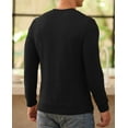 thumbnail image 4 of Iceglad Men's Henley Sweatshirt Long Sleeve Button Sweatshirt Fashion Casual Pullover Shirt, 4 of 8