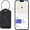 Black, variant on Luggage Tags, Works with Find My, Leather Luggage Tag for Suitcases, Travel Tags, Bag Tag, Suitcase Tag with Flap, Anti-Lost Luggage , Travel Essentials,