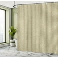 thumbnail image 4 of Ambesonne Brown and Green Shower Curtain, Colorful Details, 69"Wx70"L, Umber Pale Green, 4 of 4