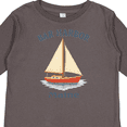 thumbnail image 4 of Inktastic Bar Harbor Maine Sailboat Illustration Boys or Girls Long Sleeve Toddler T-Shirt, 4 of 5