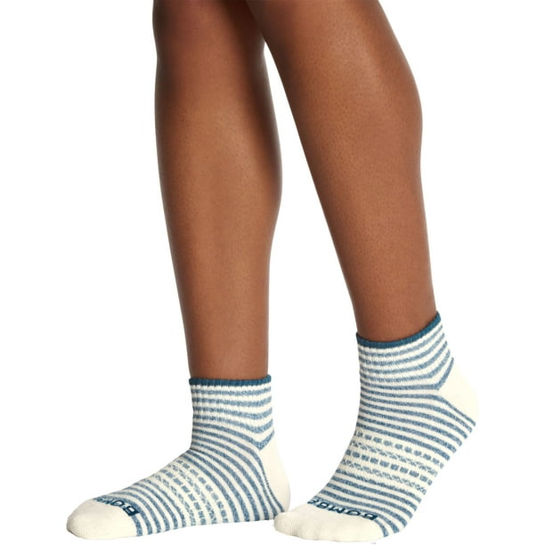 Bombas Bombas Women's Shadow Stripe Rib Quarter Socks
