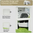 thumbnail image 3 of NETAJE 10' x 20' Heavy Duty Portable Garage, Carport with Side-Opening Door & Roll-up Windows, Car Canopy Reinforced Four-Hole Base for Car, Truck, Boat, 3 of 7