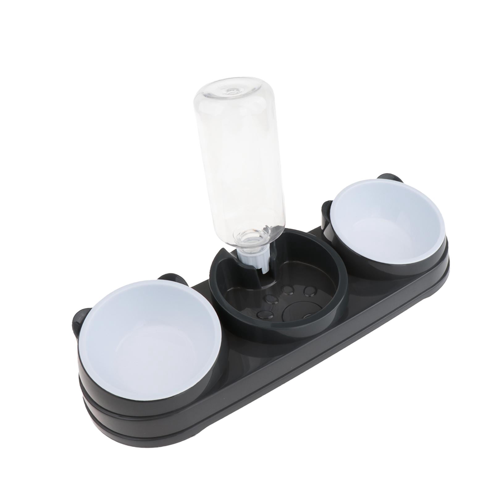 Cat Feeding Bowls Raised Waterer Food Tray Ergonomic Tilt PP Material for Indoor Cats and Puppies