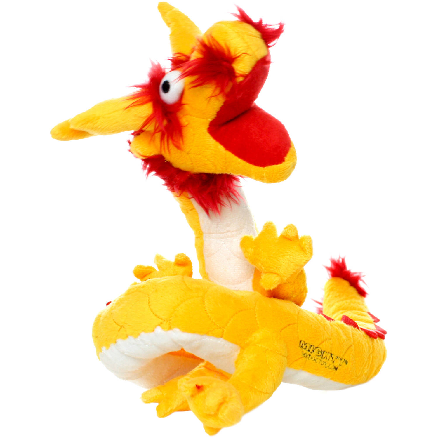 VIP Products Mighty Dragon Dog Toy, Large, Yellow