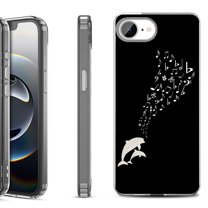Shockproof Protective Phone Case for iPhone 16e, by OneToughShield - Dolphin Music