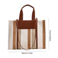 thumbnail image 3 of Bolso Hobo Retro de lona de gran capacidad para mujer, informal, cuadrado, para viajes de vacaciones, 3 of 6