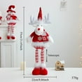 thumbnail image 4 of Santa And Snowman Stretchable Doll Knitted Standing Doll For Home Tabletop Festive Display, 4 of 4