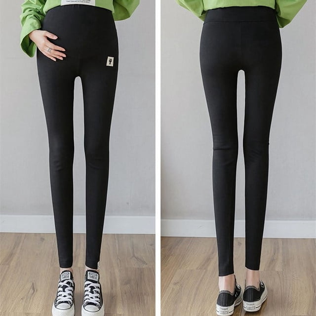 Leggings para embarazadas, ropa exterior de primavera y verano, pantalones de mujer embarazada de talla grande, pantalones elásticos finos, pantalones de cintura alta para el embarazo