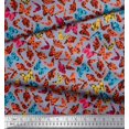 thumbnail image 3 of Soimoi Rayon Fabric Texture & Butterfly Print Fabric by Yard 42 Inch Wide, 3 of 3