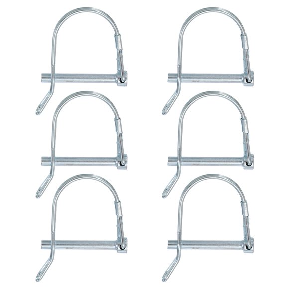 Pasador de Acoplador de Remolque Uxcell, Pasador de Enganche de Bloqueo de Eje Pto con Oreja - Adecuado para Equipos de Jardín y Acero al Carbono 3/16" x 1-5/8"