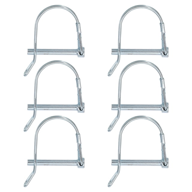 Pasador de Acoplador de Remolque Uxcell, Pasador de Enganche de Bloqueo de Eje Pto con Oreja - Adecuado para Equipos de Jardín y Acero al Carbono 3/16" x 1-5/8"