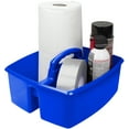 thumbnail image 3 of Storex 2-Compartment Supply Caddy, Blue, 6-Pack, 3 of 4