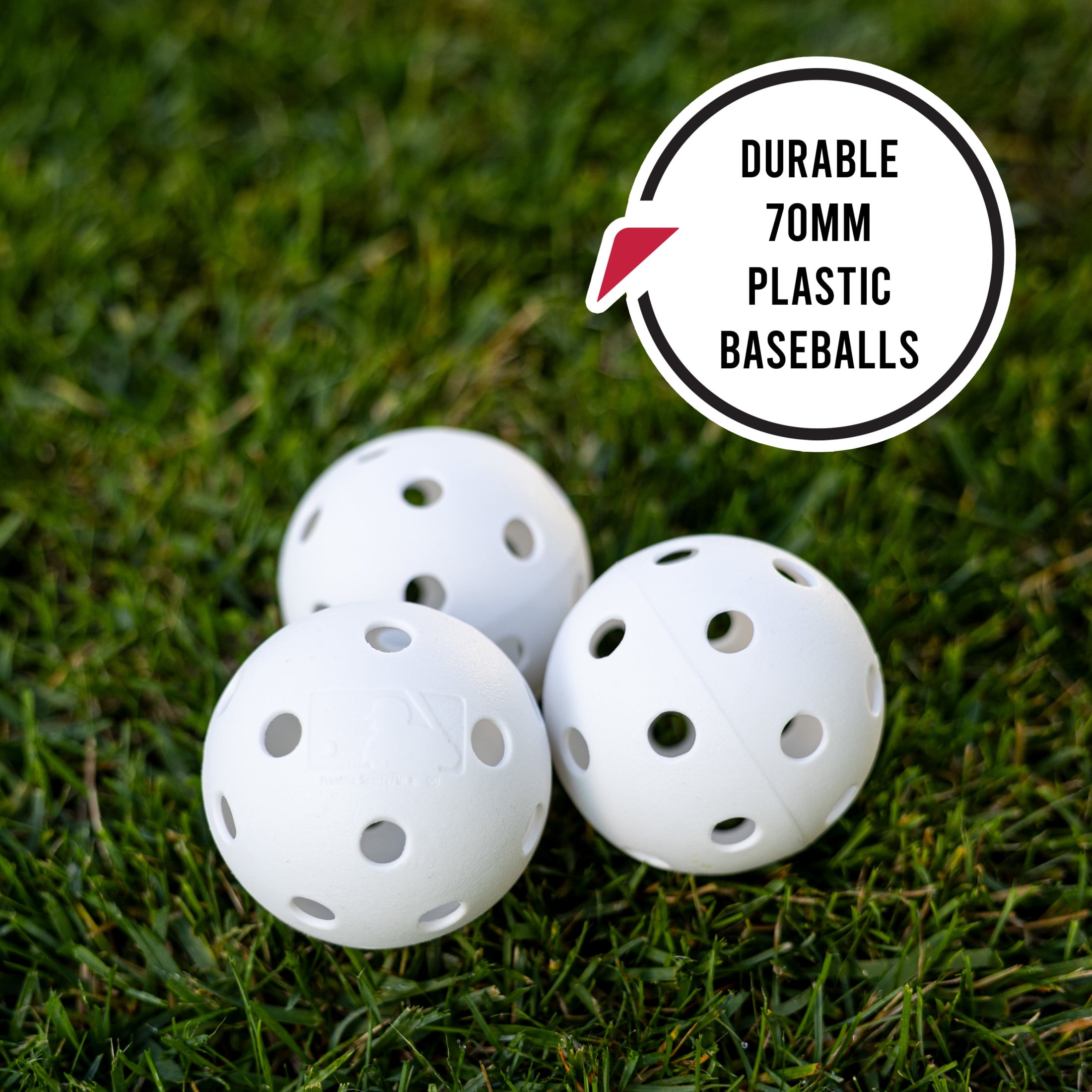 Franklin Sports MLB Pitch Zone Target – Backyard Baseball Strike Zone Trainer with Audible Feedback, Scoring Markers & 3 Plastic Balls – Practice Pitching Accuracy, Strikes, and Outs for Kids & Youth