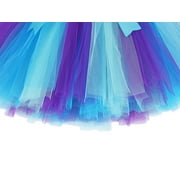 Jurebecia Girls Mermaid Princess Costume Halloween Dress for Christmas, Birthday with Accessories, Ages 4-5, Multicolor)