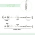 thumbnail image 3 of 40 Pcs Rallonge de Chaîne en Acier Inoxydable 64-80mm Extension de Chaîne Collier Bracelet Rallonge de Chaîne Pendentif Chaîne de Cheville Rallonges de Queue Chaîne pour Fabrication de Bijoux DIY, 3 of 8