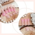 thumbnail image 2 of Yoyauz 48 Pieces Of Long Coffin Nail And Toe Press Kit, With French Fake Nail Press Patch Rhinestones, Square Almond Shaped Toenails, Summer Short Women'S Fake Toenails, 2 of 6