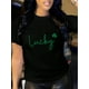 thumbnail image 1 of Women'S Stylish Casual Active Sportswear for St. Patrick'S Day, Celebrating Ireland—Breathable, MoisCamisetas de verano para mujer, manga corta, cuello redondo, casual, lindo, con gráficos, camisetas, 1 of 6