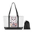 thumbnail image 7 of FORMRS Laptop Tote Bag for Women with 15.6" Computer Compartments Handbag, White Cute Cat, 7 of 7