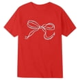 thumbnail image 3 of Hiijoy Girls Cute Bow Print Short Sleeve T Shirt Summer Casual Crewneck Tshirt, Sizes 1-13, 3 of 3
