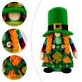 thumbnail image 4 of 8.7inSt.Patrick's Day Irish Patron Saint Dwarf Doll Ornament,Green Hat Green Dress Clover Gnome Doll Lucky Toy,St. Patrick's Day Faceless Doll for Home Party Festival Present Decoration, 4 of 6