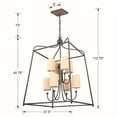 thumbnail image 5 of Crystorama Lighting - Eight Light Chandelier - Sylvan - Eight Light 2-Tier, 5 of 7