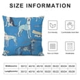 thumbnail image 5 of Cartoon Doodle Dogs Throw Pillow CoversDecorative Pillowcases Soft Cushion Covers for Sofa Couch Bed Home Deco, 5 of 5
