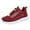 Red, variant on NOKIO Womens Tennis Shoes Running Shoes Lightweight Sneakers for Women Gym Workout Shoes Spring And Summer Women Sports Shoes Mesh Breathable Elastic Lace Up Solid Color Shoes Sneakers
