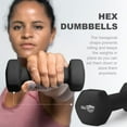 thumbnail image 4 of WeCare Fitness, 2lb Neoprene Dumbbell, Pair - Black, 4 of 8