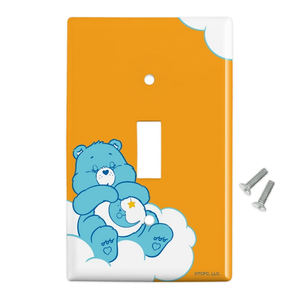 Care Bears Bedtime Bear Plastic Wall Decor Toggle Light Switch Plate Cover Walmart Com Walmart Com