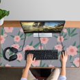 thumbnail image 4 of Long Mouse Pads for Desk,Pioneer Flower Floral Print Pattern Desk Mats on Top Of Desks, Desk Mouse Pad Extra Large with 3mm Non-Slip Base and Stitched Edge for Gaming,Office,Work,Home 47.3"x23.6", 4 of 6