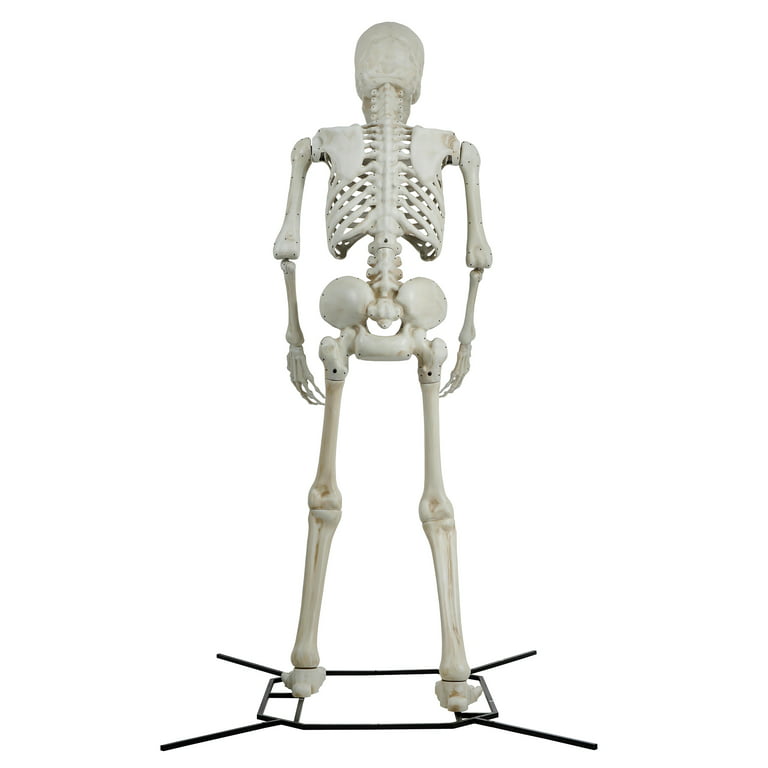 Way To Celebrate 10ft Giant Poseable Skeleton, Outdoor Halloween Decoration  