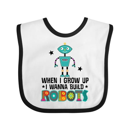 

Inktastic Future Robot Builder Robotics Engineer Boys or Girls Baby Bib