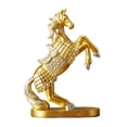 thumbnail image 1 of Figurita de caballo simulada Estatua de resina de poni en miniatura realista Escultura de animales Adorno Decoración Regalo de inauguración de casa, 1 of 7