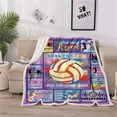 thumbnail image 3 of Volleyball Blanket,Volleyball Gifts for Teen Girls Throw Blanket,Volleyball Gifts for Team Blanket Lightweight Soft Warm Cozy Fuzzy Throws Blankets for Office Home Bedroom Sofa 50"x 60", 3 of 6