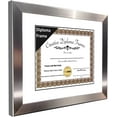 thumbnail image 2 of CreativePF [8.5x11ss] Stainless Steel Finish Diploma Frame Displays 8.5 by 11-inch Certificate, Graduation, University, Diploma Frames with Stand & Wall Hanger (Pack of 1), 2 of 9