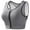 Womens Bras Gray, variant on Women's Sports Bras, Womens Zip Front Closure Bra Wireless Seamless Comfort Full Coverage Back Smoothing No Underwire Bralettes XS-4XL