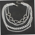 thumbnail image 6 of OFFIGAM Chain Necklace Women Heart Shaped Simple Clavicle Chain 1Set, 6 of 8