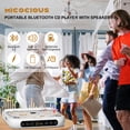 thumbnail image 2 of Reproductor de CD portátil MICOCIOUS con Bluetooth, recargable, 2 of 8