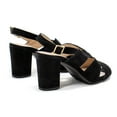 thumbnail image 4 of Eric Michael Womens Lark Cut-Out Suede Slingback Heels, 4 of 6