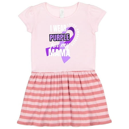 

Inktastic I Wear Purple For My Mama Lupus Awareness Gift Toddler Girl Dress