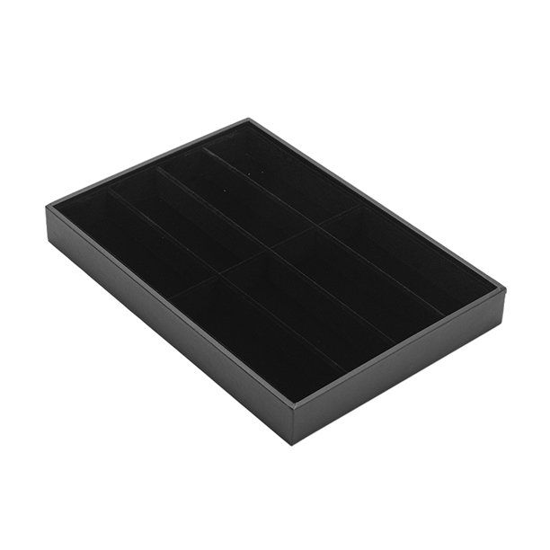Bandeja organizadora de gafas de sol con 8 rejillas de terciopelo, caja de almacenamiento apilable para hombres y mujeres, gafas, relojes, vitrina de joyería