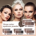 thumbnail image 2 of Three-Color Eyebrow Powder Palette 5g Waterproof Long-Lasting Natural Matte Makeup Kit, 2 of 7