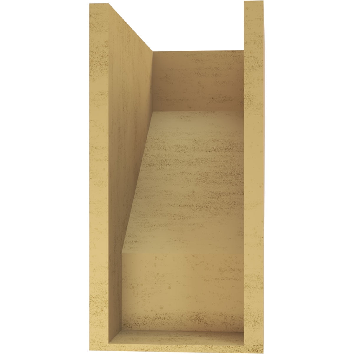 9"W x 18"D x 18"H Classic Clemmons Rough Cedar Woodgrain TimberThane Corbel, Primed Tan