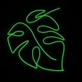 thumbnail image 3 of Handmadetneonsign Monstera Tropical Leaves Neon Sign, Green Leaves Wall Art Decor, Home Bar Pub Wall Decor, 3 of 5