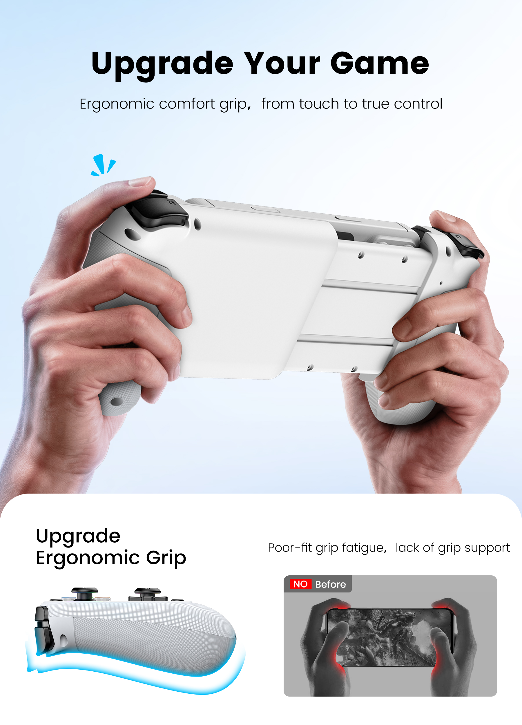 Esywen Mobile Gaming Controller Wireless White photo 2