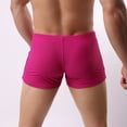 thumbnail image 6 of Finelylove Mens Casual Shorts Flat Front Flat Front Slim Straight Solid Walking Hot Pink M, 6 of 8