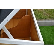 Omitree 7.6 Wood Chicken Coop Hen House 4-8 Chickens Nesting Box Run